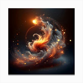 Fire art Canvas Print