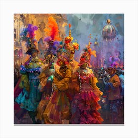 Carnival Masks In Venice Canvas Print