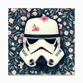 Stormtrooper Floral Canvas Print