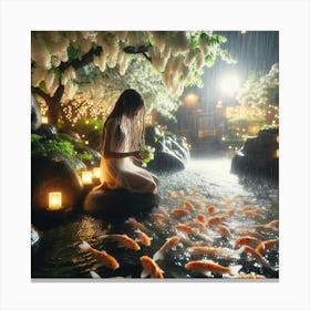 Koi Pond 10 Canvas Print