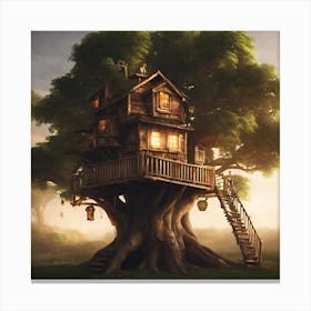 Tree House Canvas Print