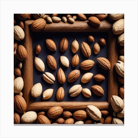 Nuts In A Frame 6 Canvas Print