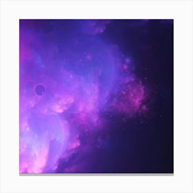 Purple Nebula Canvas Print