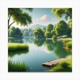 Landscape Painting 229 Canvas Print