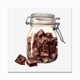 Jar Of Chocolate 3 Canvas Print