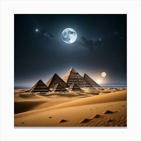 Egyptian Pyramids Canvas Print