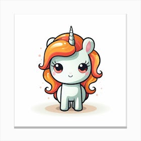 Cute Unicorn 631 Canvas Print