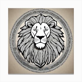 Lion Head 36 Canvas Print