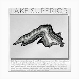 Lake Superior (AGATE) Canvas Print