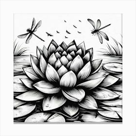 Lotus flower 4 Canvas Print