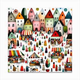 Market Square Canvas Print