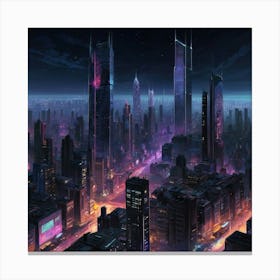 Futuristic Cityscape3 Canvas Print