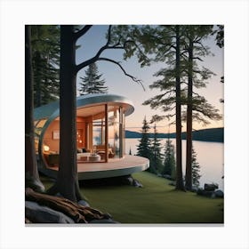 Cabin In The Woods Canvas Print