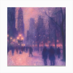 Night In Chicago 1 Canvas Print