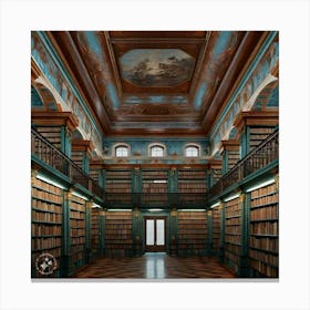 Library Of The University Of Vienna 3 Canvas Print