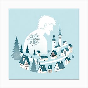 Snowman Canvas Print