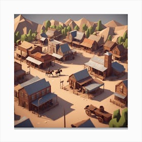 Old West Town 36 Canvas Print
