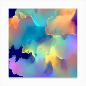 Abstract colorful modern splash Canvas Print
