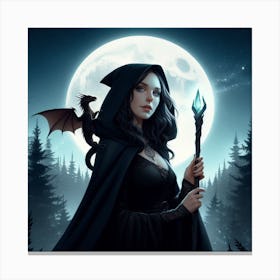 Dark Witch Canvas Print