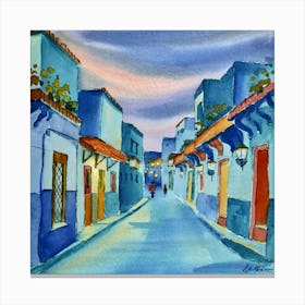Street Scene In Guatemala Canvas Print