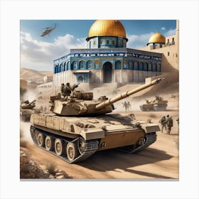 Iraqi Tank Canvas Print
