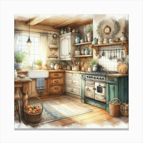 Country Kitchen Canvas Print