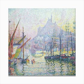 View Of The Port Of Saint Michel Canvas Print