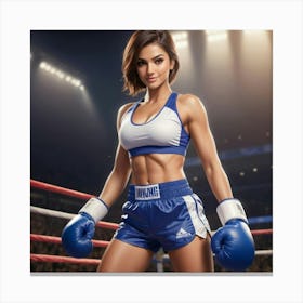 Boxing Girl 11 Canvas Print