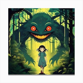 Monster In The Woods 1 Canvas Print