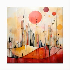 Retro Abstractions Canvas Print