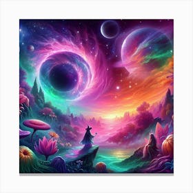 Psychedelic Cosmos Canvas Print