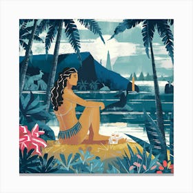 Hawaiian Girl 1 Canvas Print