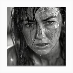 Wet Woman Canvas Print