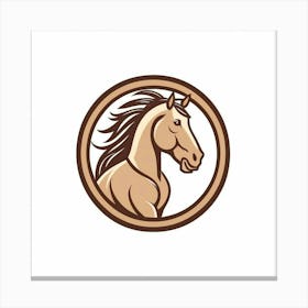 Horse Logo Canvas Print