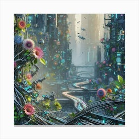 Futuristic City 20 Canvas Print