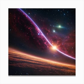 Space Painting Canvas Print