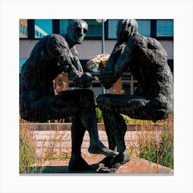 Two Thinkers Canvas Print