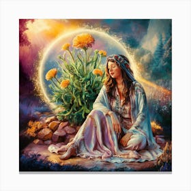 Shamanic Woman 1 Canvas Print