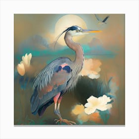 Blue Heron 4 Canvas Print