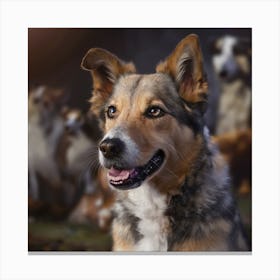 Portrait Of A Dog 3 Canvas Print