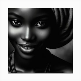 Beautiful African Woman 1 Canvas Print