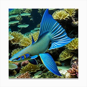 Aquatic Marine Fin Scales Swim Gills Water Ocean Stream Lake River Pond Freshwater Salt (2) Canvas Print