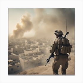 Soldier In Afghanistan Canvas Print