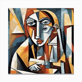 Cubism Woman Canvas Print