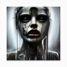 'The Face Of A Robot' Canvas Print