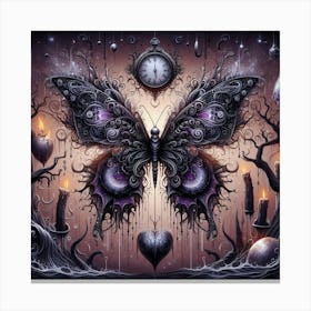 Gothic Butterfly Canvas Print