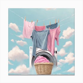 Washing Machine In The Sky Canvas Print