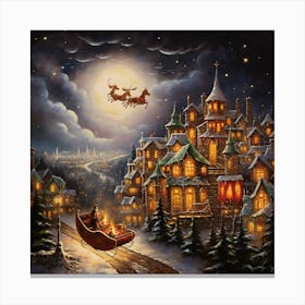 Santa'S Sleigh 2 Canvas Print