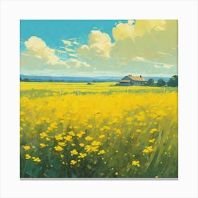 Yellow Field 2 Canvas Print