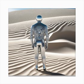 Man In The Desert 142 Canvas Print